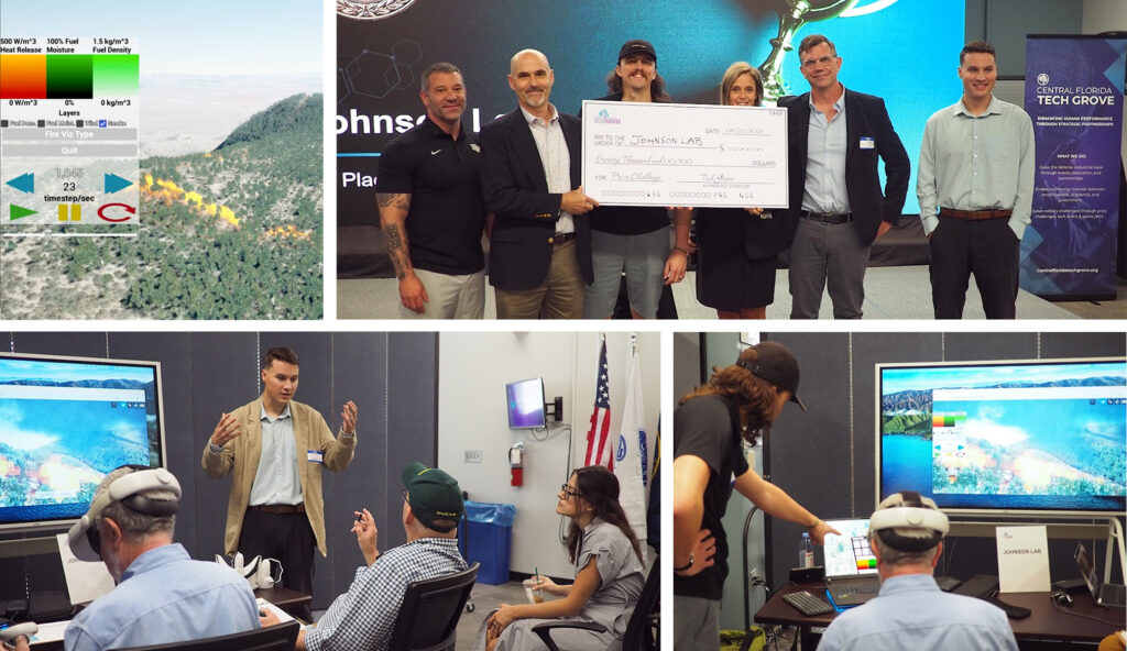 a compilation of images showing Johnson's Lab at the DoD competition